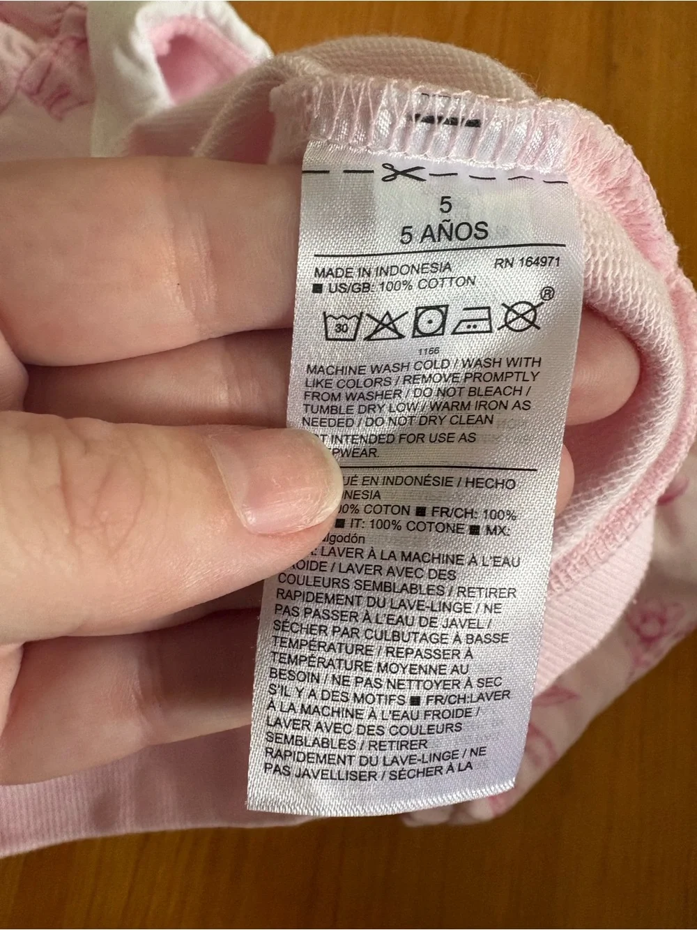 Janie and Jack SET - Pink Bunny Toile Collared Sweatshirt and Jogger, Size 5 Yr